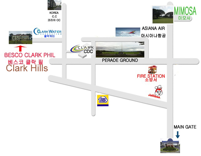 Clark Hills Location Map